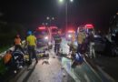 Agentes da Defesa Civil de São Sebastião participam de resgate de vítimas de acidente na BR-448