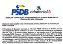 EDITAL DE CONVOCAÇÃO PARA CONVENÇÃO ELEITORAL MUNICIPAL DA FEDERAÇÃO PSDB CIDADANIA