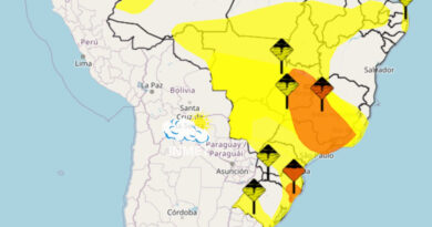 Alerta Laranja de chuvas intensas no Litoral Norte de SP entra em vigor nesta quarta-feira