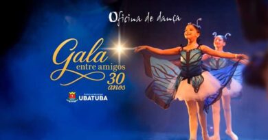 Ballet da Fundart completa 30 anos com 7ª “Gala Entre Amigos” em Ubatuba