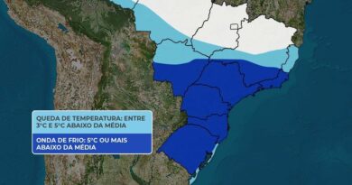Frio intenso atinge o litoral de São Paulo com reforço de ar polar