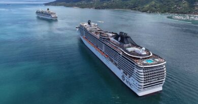 Ilhabela recebe escala dupla de cruzeiros com cerca de 10 mil visitantes em um único dia nesta quinta-feira (19)