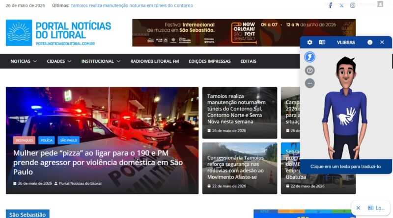 Portal Notícias do Litoral amplia inclusão digital com tradução em Libras para conteúdos jornalísticos