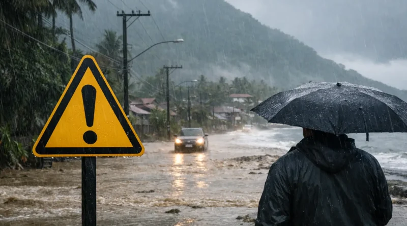 Alerta de chuva em São Sebastião: o que fazer