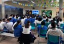 Estudantes da Escola Cívico-Municipal Julio Cezar Cardial De Tullio participam de palestra sobre conservação ambiental e preservação de Alcatrazes