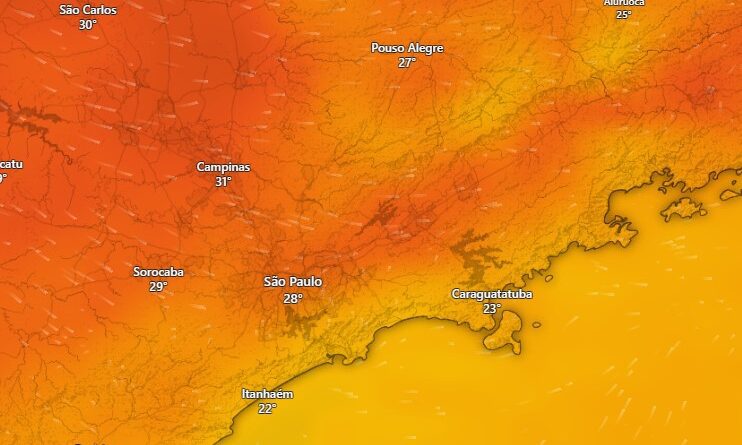 Defesa Civil alerta para onda de calor e baixa umidade em em todo Estado de São Paulo