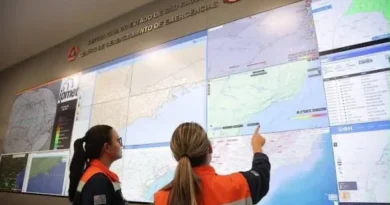 Calor dá lugar a chuva e ventos fortes em todo Litoral de São Paulo neste início de setembro