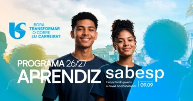Sabesp amplia oportunidades para jovens com 260 vagas abertas para Programa Aprendiz