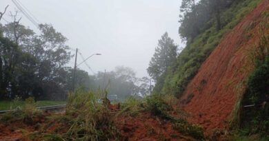 Serra Antiga da Tamoios segue interditada após deslizamento na manhã desta segunda (14); trânsito segue em sistema de comboio