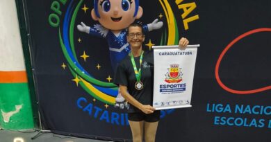 Patinadora de Caraguatatuba conquista dois ouros em torneio internacional